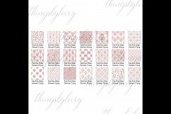 42 Pale Pink Peach Glitter Seamless Damask Ornament Overlays Product Image 7