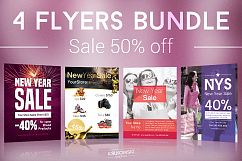 New Year Sale Flyers Bundle Product Image 1
