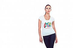 Women&#039;s T-shirts Mock-Up Product Image 2