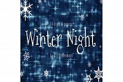 Night Sky Digital Paper - Winter Night Paper Pack Product Image 1