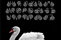 Swan Typographic Letter A-Z Alphabet SVG PNG EPS AI Product Image 6