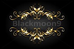 Symmetrical Gold Frame Scroll Product Image 1