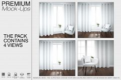 Curtains &amp; Pillow Mockup Pack Product Image 2