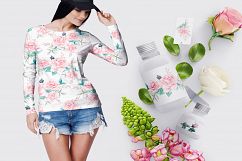 Delicate Roses Watercolor Clip Art Product Image 14