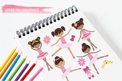 Dancing Ballerinas graphics and illustrations Product Image 3