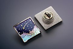 Square Enamel Pin Mockups Set Product Image 4