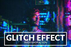 Glitch Effect Photoshop Action Product Image 1