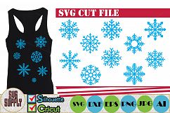 Snowflakes SVG Cut File Product Image 1