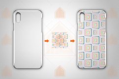 Apple iPhone X 3dCrystal case design Mock-up Back View Product Image 2