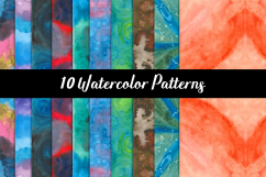 WATERCOLOR PATTERNS,WATERCOLOR BACKGROUNDS,WATERCOLOR TEXTURES Product Image 1