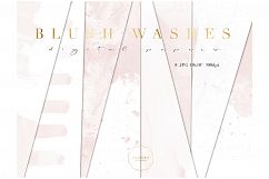 Blush Watercolor Washes Backround Product Image 1