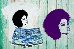 Black woman svg Natural Hair Svg Afro svg,black woman 398SV Product Image 1