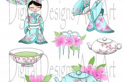 Asia girl clipart Product Image 5