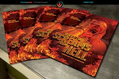 Screams from Hell Movie Poster ane Flyer Photoshop Template Product Image 2