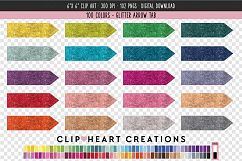 Glitter Arrows Clip Art - 100 Clip Art Graphics Product Image 1
