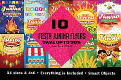 10 Festa Junina Flyers Bundle Product Image 1