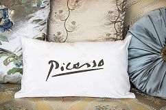 Lumbar Cushion, Pillow Mock-up &#039;Picasso&#039;, PSD+JPEG Product Image 1