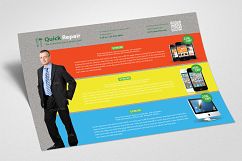 Horizontal Computer &amp; Mobile Repair Flyer Product Image 2