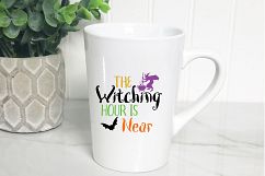 The Witching Hour is Near SVG Cut File - Halloween SVG DXF Product Image 6
