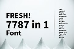 Fresh! 7787 in 1 Font Include PREMIUM Font! Product Image 1