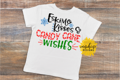 ESKIMO KISSES &amp; CANDY CANE WISHES - CHRISTMAS SVG DXF PNG Product Image 2