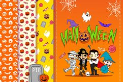 Halloween Characters Vector Set Product Image 1