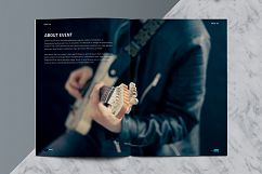 Music Festival Brochure &amp; Ticket | Indesign &amp; Photoshop Temp Product Image 4