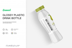 Glossy Plastic Bottle Mockup Product Image 4