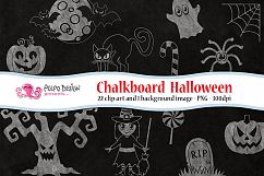 Chalkboard Halloween clipart Product Image 1