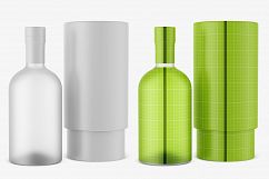 Matte Glass Bottle Mockup Product Image 3