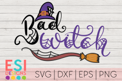 Halloween SVG | Bad Witch Design Product Image 1
