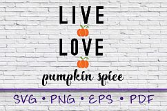 live love pumpkin, live love svg, pumpkin svg, fall svg Product Image 1