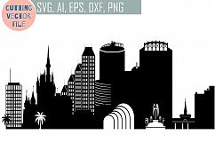 Orlando Skyline Vector, Florida USA city, SVG, JPG, PNG, DWG, CDR, EPS, AI Product Image 1