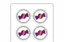 Halloween Candy ITH Halloween Feltie Embroidery Design Product Image 6