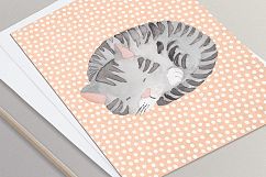 Cats and Dogs Watercolor Clipart Product Image 3