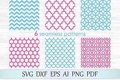 Seamless patterns svg, Mermaid scale pattern svg, Chevron background svg, Quatrefoil vector pattern, Mermaid svg pattern, Fish scale svg Product Image 1