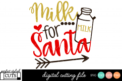 Christmas SVG - Milk For Santa SVG File Product Image 1