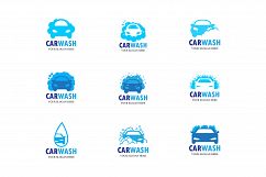 Car wash vector logo, emblem, icon, symbol, emblem. Product Image 1