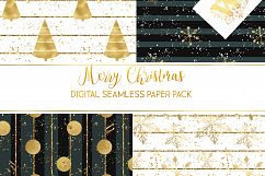 Christmas digital paper pack, seamless pattern snowflake Product Image 3