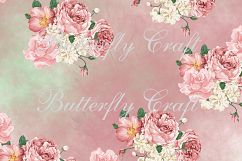 Pastel Flowers Digital Paper, Flower digital paper, Spring flowers digital, Flowers pattern, Custom flower background, Vintage flowers paper Product Image 3