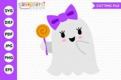 Girl Ghost SVG, Ghost svg, Halloween svg, Fall svg, DXF Product Image 1