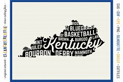 Kentucky State design - SVG DXF EPS PNG - Cricut &amp; Silhouette - clean cutting files Product Image 1