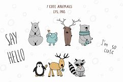 Animals &amp; patterns for baby nursery Cute baby illustrations Product Image 6