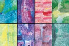Colorful Watercolor Textures seamless digital paper pack Product Image 2