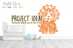 Lion paper cut SVG / DXF / EPS files Product Image 4