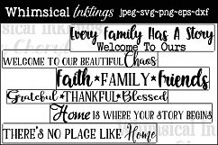 Home and Family SVG Sign Bundle Product Image 1