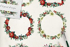 Vintage Christmas watercolor set Product Image 7