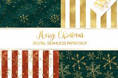 Christmas seamless digital paper pack, printable download Product Image 2