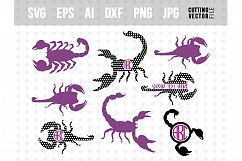 Scorpion Vector Bundle - svg, eps, ai, dxf, png, jpg Product Image 1