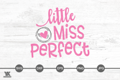 Little Miss Perfect SVG Product Image 1